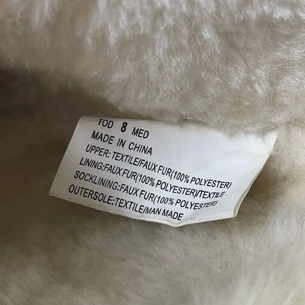 Jumping Bean Winter boots girl size 8 M NoraaChestnut White Lined Faux Fur